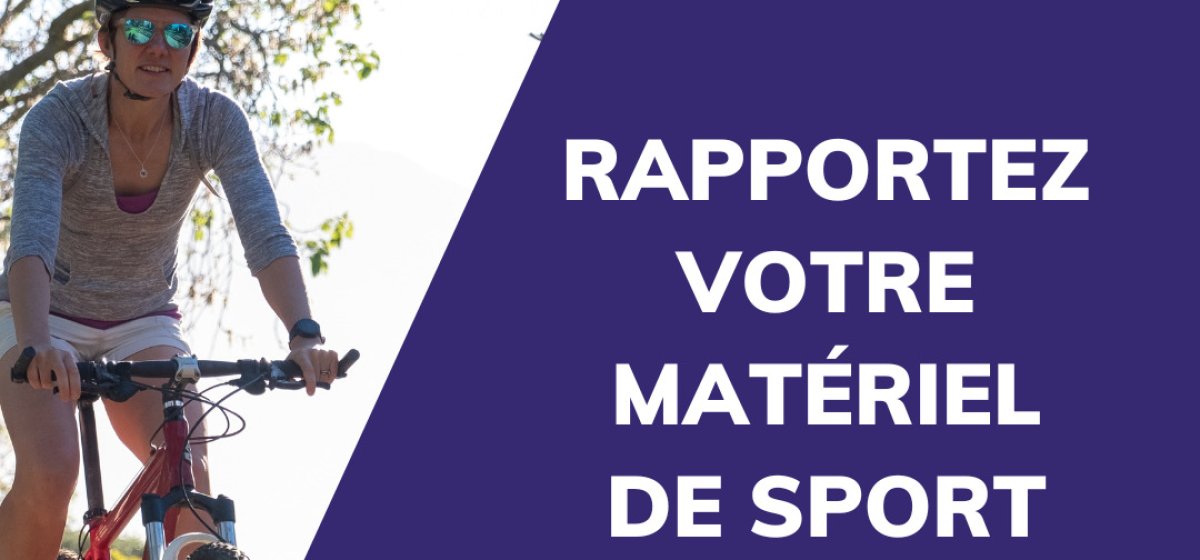 Collecte d'articles de sport et de loisirs, hors textiles