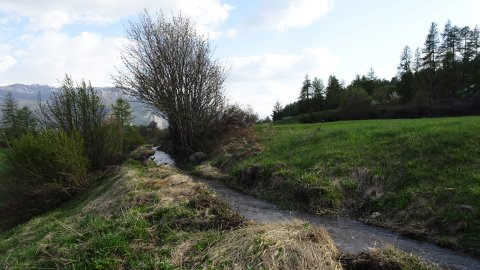 Nouveau tronçon de raccord sur le plateau de Truchet, pour rejoindre directement le Rialet après le glissement de 1856.