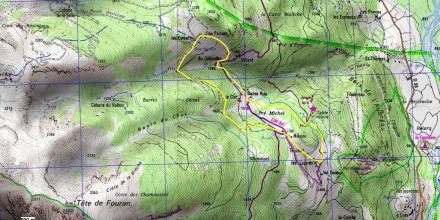 BOUCLE N°4 des Villards (tracé jaune).