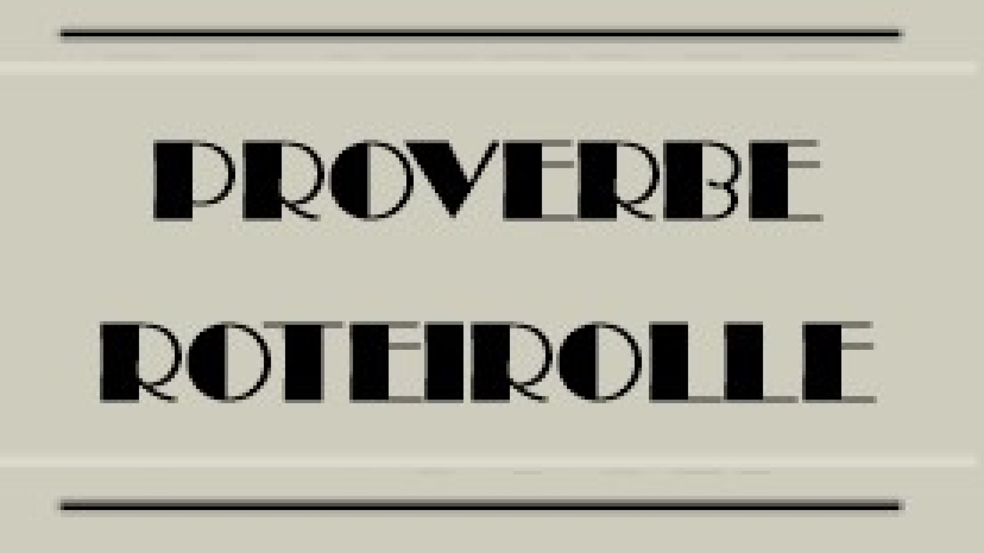 Proverbe